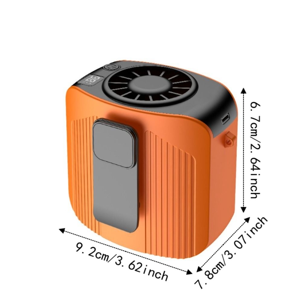 Dual Use Rechargeable Neck Fan High Speed Strong Wind Wearable Fan Hands Free 100 Speed Adjustable Cooling Fan Travel