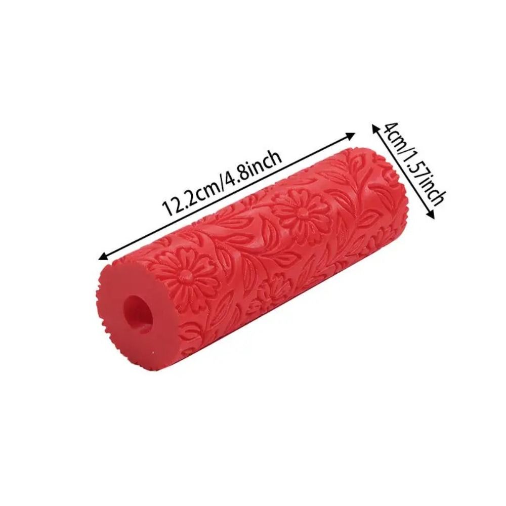 Creative Daisy Flower Pattern Clay Roller Versatile Beginner-Friendly Embossed Rod 3D Printed Durable Reliefs Tool Art Craft