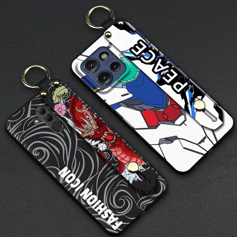 Personality Durable Phone Case For MOTO G Stylus 5G 2025 Back Cover Ring Cartoon Kickstand Dirt-resistant Phone Holder