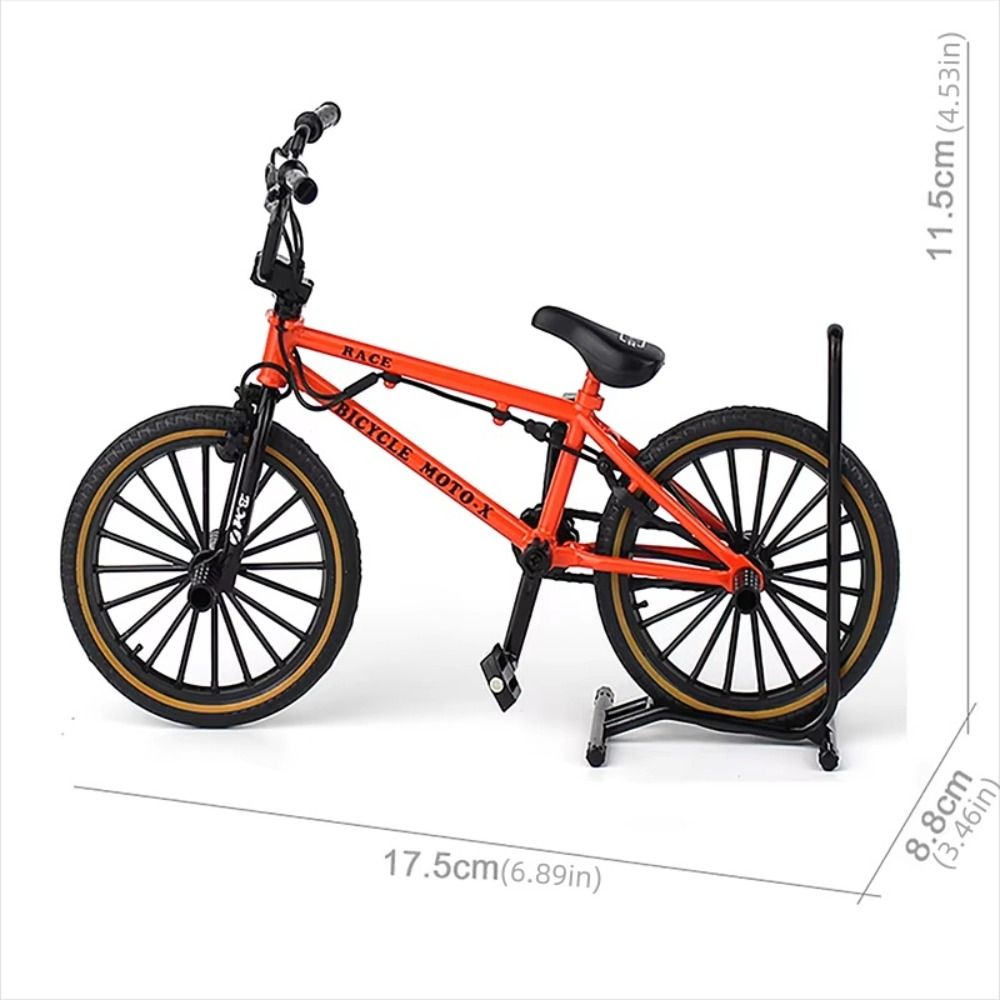 Kids Toy Parking Rack Bicycle Model Toy Alloy Metal Stunt Bike Finger Mini Bike Diecast :8 Scale Simulation Bike Boys Gift