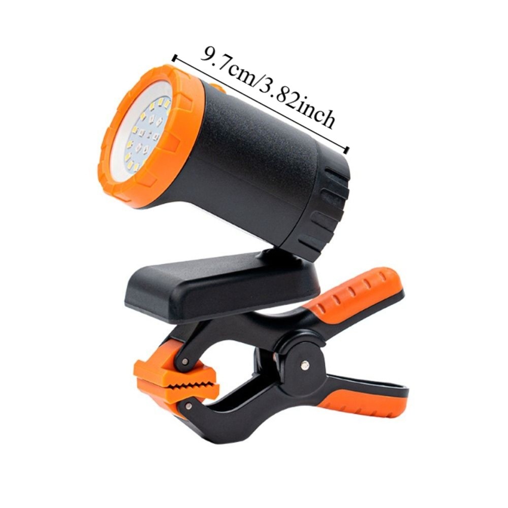High Lumens With a Clip Rechargeable LED Work Lights 20 LEDs Wide-angle 3-in- Magnetic Work Light Hangable Waterproof Adjustable Spotlights Workshop