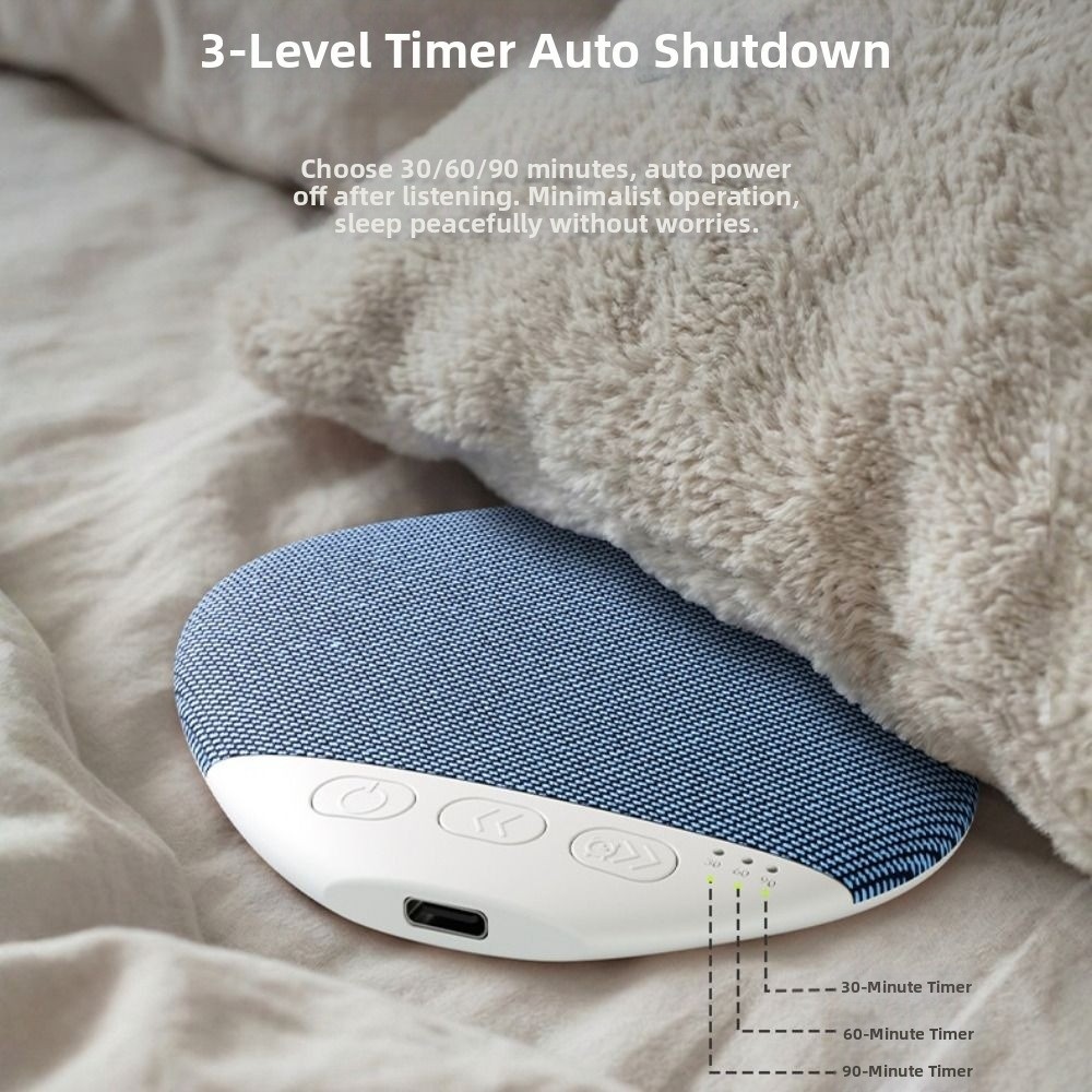 Mini Bluetooth 5.3 Under Pillow Bluetooth Speaker Sleep Aid Timer Sound Machine Mini Ultra-Thin Bedroom Pillow Speaker Deep Sleep Use
