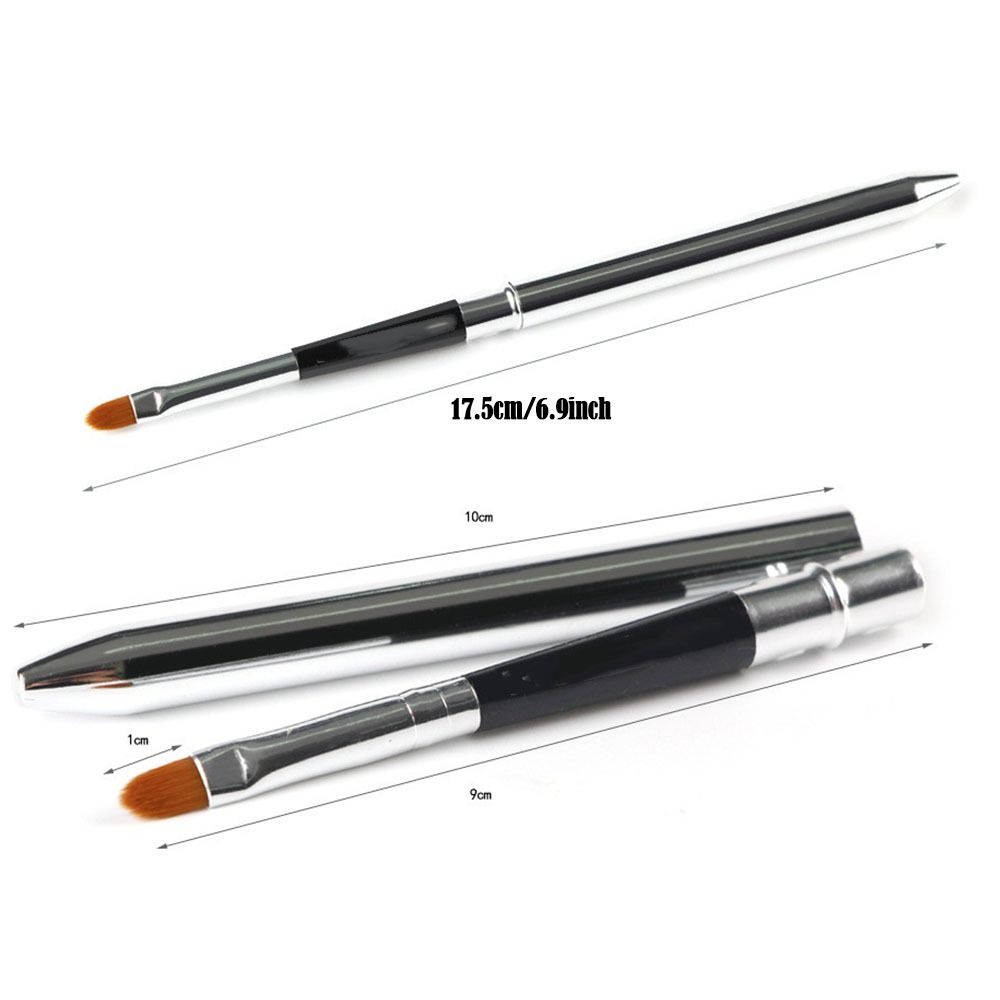 High Quality Dustproof Women Beauty with Protect Cap Make Up Tool Metal Handle Makeup Brush Lady Lipstick Brush Concealer Brush Cosmetic Brush Lip Brush