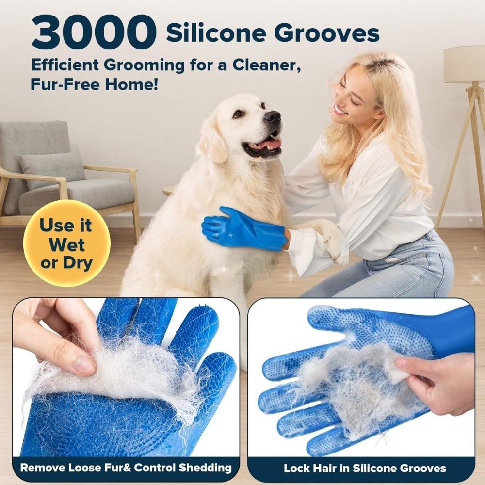 6pcs/set Cleaning Silicone Cat Dog Bathing Glove Massage Soft Dog Finger Toothbrush Waterproof Nontoxic Pets Shampoo Scrubber Home Use