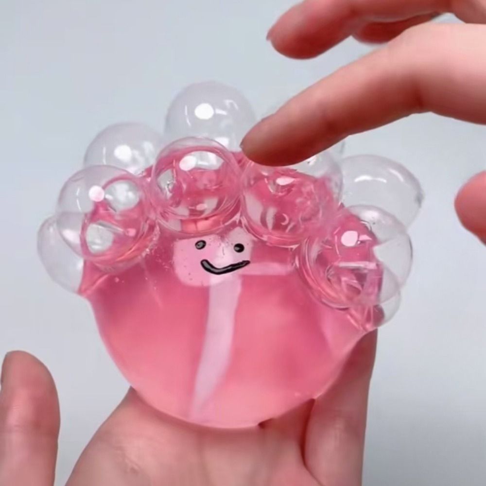 Funny Squeezing Acne TPR Ball Transparent Sphere Water Ball Pinching Toy Solid Creative Bubble Pinching Toy Kids Toys