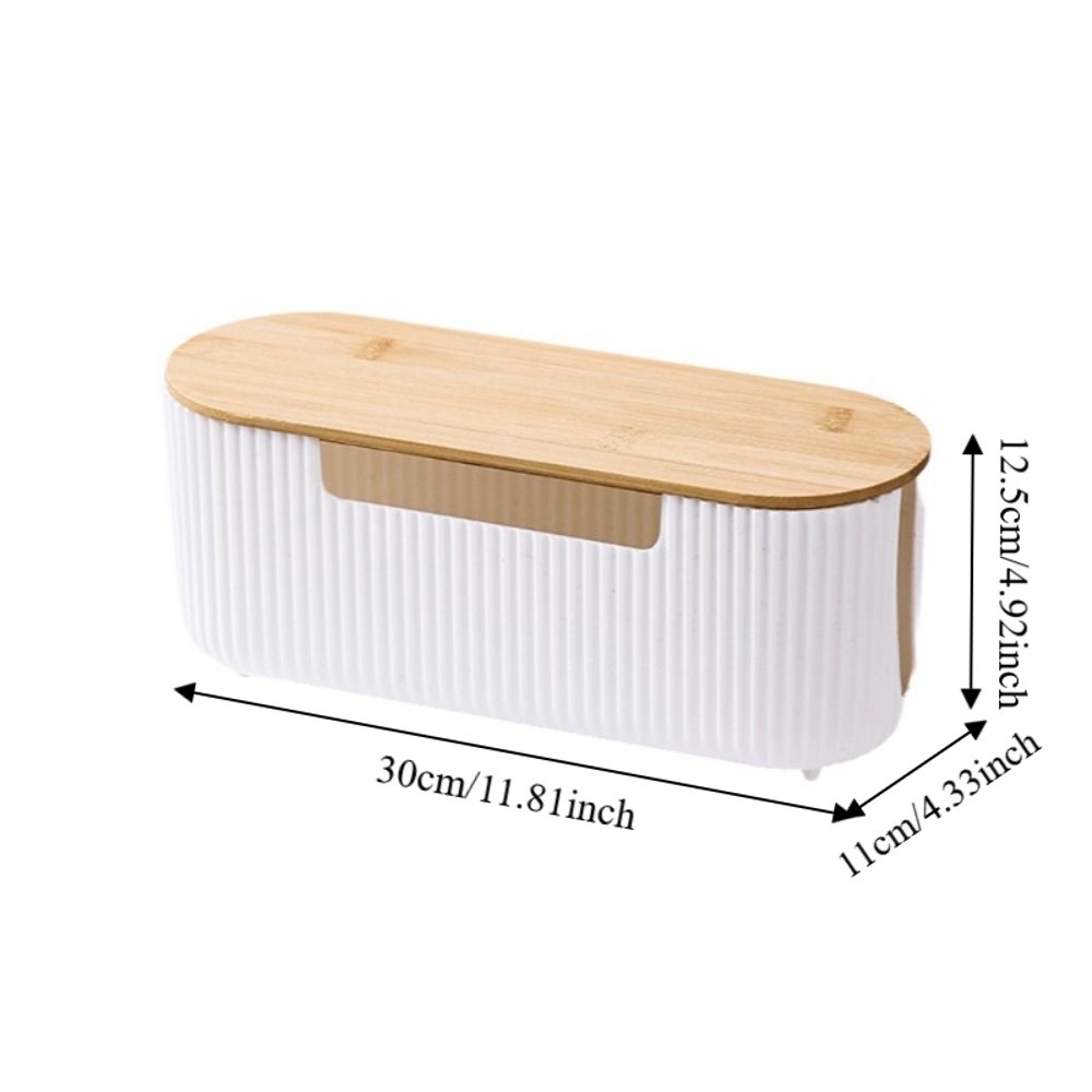 High Quality Dustproof Cable Storage Box With Lid Portable Wire Management Case Multi-Functional Space Saving Power Strip Storage Box Desktop