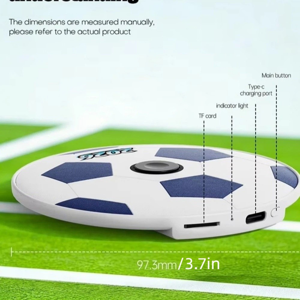 Durable Football Pattern Under Pillow Bluetooth Speaker Ultra-Thin Hi-Fi Sound Quality Sound Machine White Noise Soccer Ball Bedroom Pillow Speaker Listening To Music