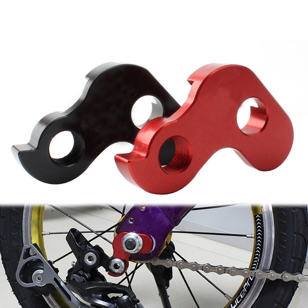 Durable Speed Change Aluminum Alloy Bike Rear Derailleur Hanger Rear Derailleur Tail Hook Rear Shifting Single-speed Modified