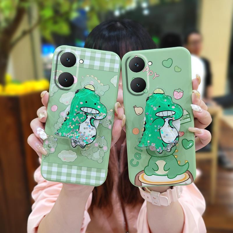 Durable Waterproof Phone Case For VIVO Y03 4G Back Cover TPU protective cute Fashion Design Simplicity Glitter colorful