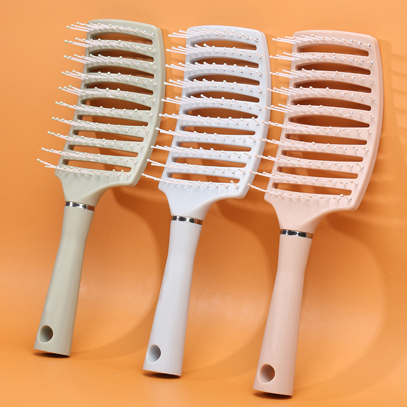 1PC Hair Brush Scalp Massage Comb Curling Comb Air Cushion Plastic Comb Household Massage Hairdressing Comb CF8
