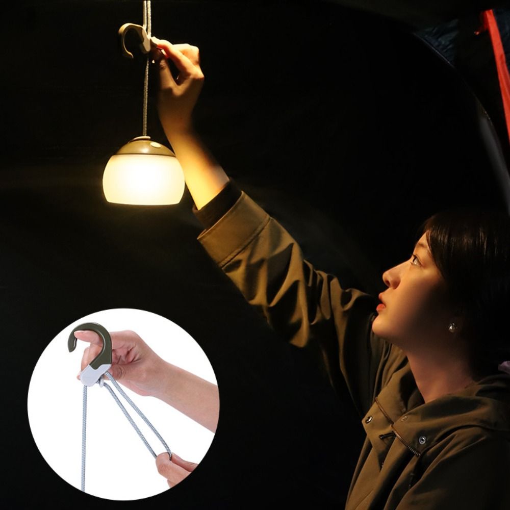 Portable LED Camping Tent Light Rechargeable Searchlight Outdoor Emergency Lighting Waterproof Hanging Night Lamp