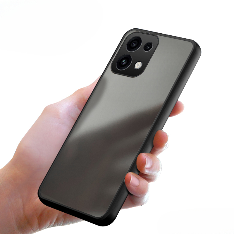 For OPPO Reno 16 / 16 Pro Phone Case Bumper Scrub Translucent Shockproof Hard Matte PC+Soft TPU Edge Camera Protector for OPPO Reno 16 Pro Cover Casing HP