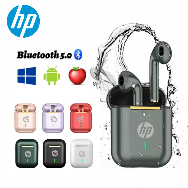 💕 【 Spot inventory 】 Free shipping💕HP J18 Bluetooth earphones stereo earphones music sports and gaming earphones with microphone suitable for mobile phones