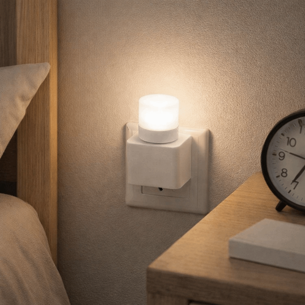 Desk Lamp Mini Size Mini Night Light Warm White LED Technology Mini LED Night Light Powered Energy Saving Eye Protection Lamp Computer Use