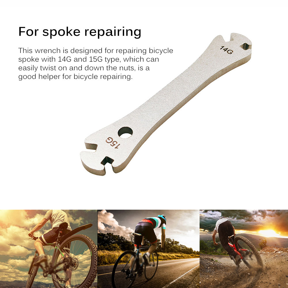 Durable Repair Tool Removal Rim Wheel Spoke Wrench Wrench Bicycle Spoke Wrench Fastening Correction Device