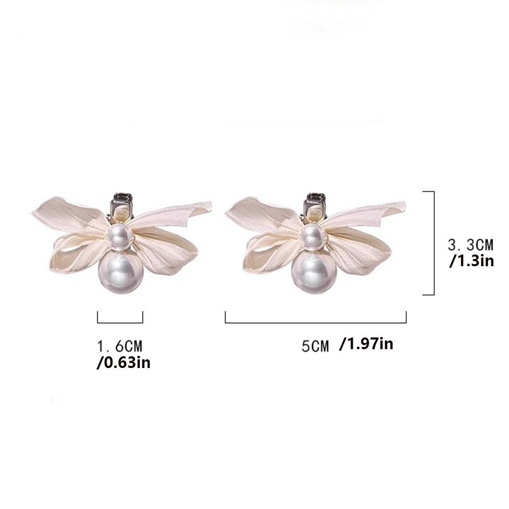 Cute Trendy Bow Hairpin Elegant Y2k Bowknot Hair Clips Side Clip Pink Bangs Clips Student