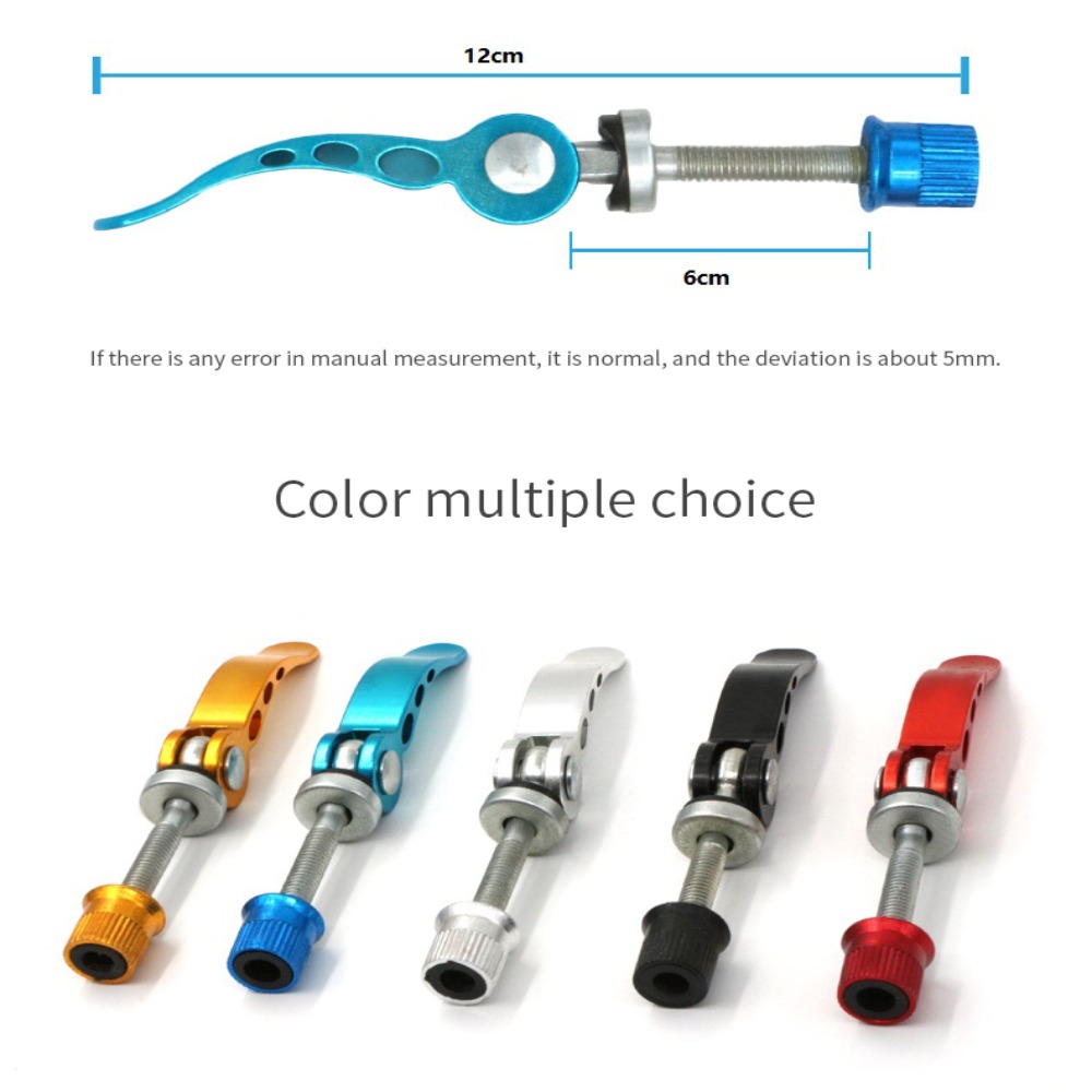 Black Aluminium Alloy Road Bicycle Quick Release Seatpost Clamp Bike Cycling Seat Post Tube Clip