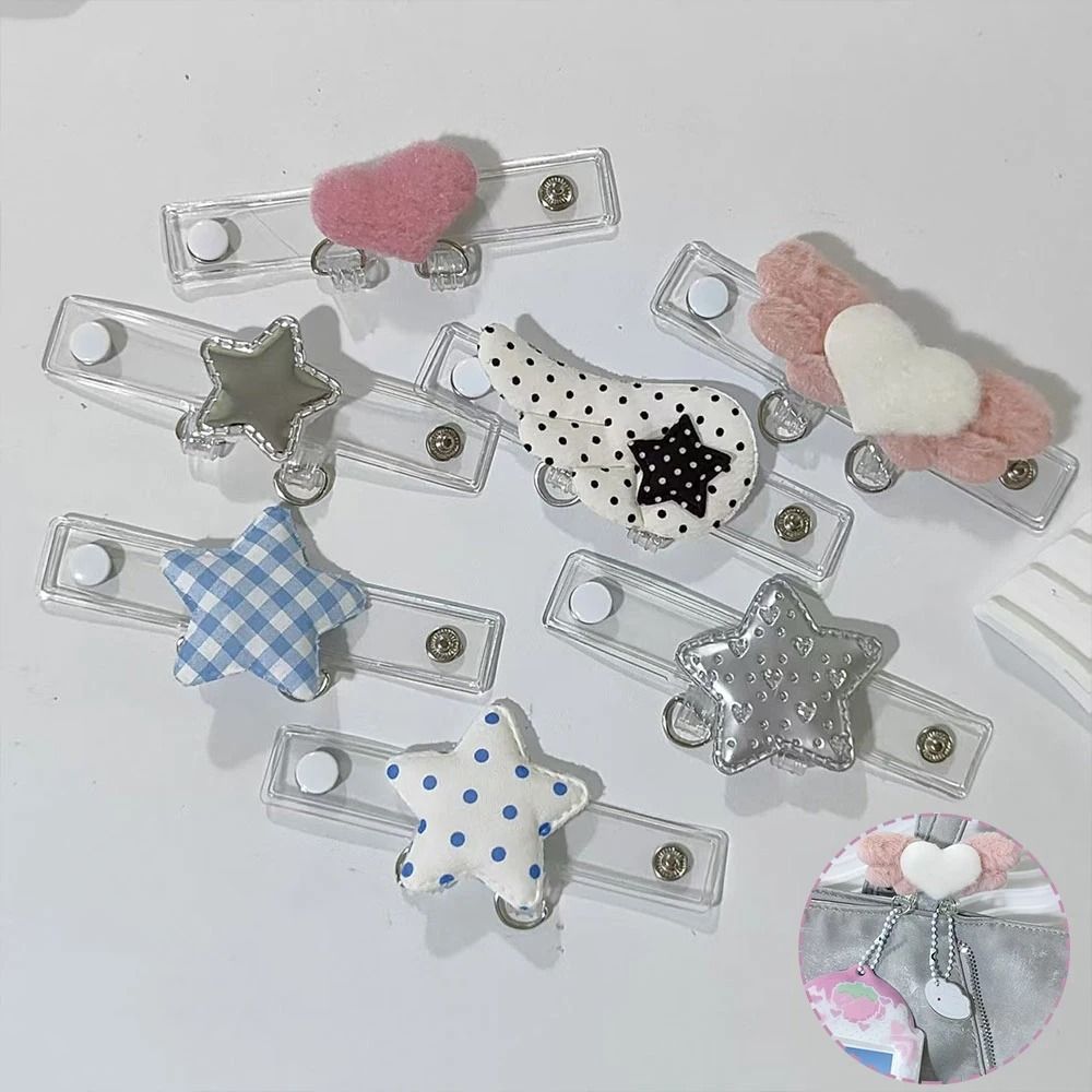 Funny Heart Bag Hanging Buckle Cloud Transparent Ita Bag Buckle DIY Wing Bag Accessories Women