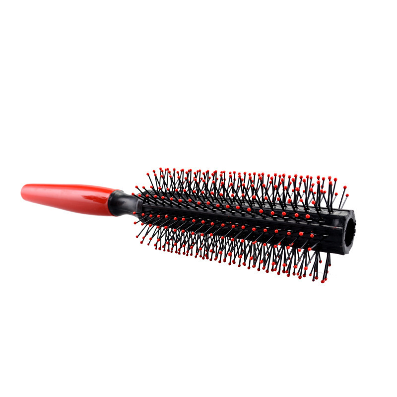 Wenefang Professional V Type Hair Straighten Comb Double Brushes Hairdressing Comb Hair Brush Wooden Handle Anti-static Styling Tools