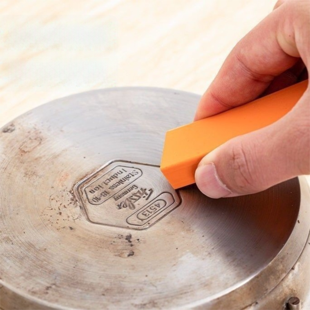 Creative Magic Cleaning Stainless Steel Eraser Rust Remover Heavy Duty Limescale Cleaning Eraser Rubber Scrubber Faucet Cleaning