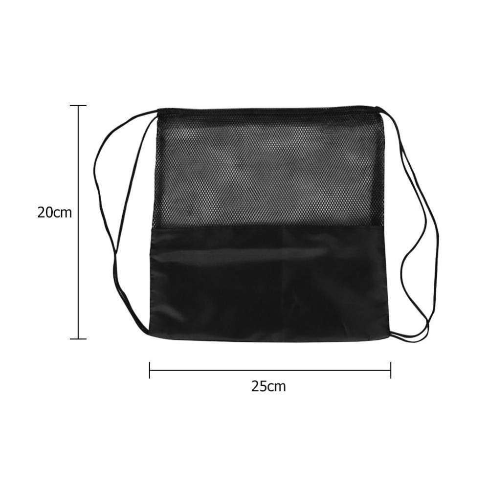Oxford Cloth Portable Outdoor Sports Drawstring Basketball Training Accessories Volleyball Storage Bags Half Mesh Bag Basketball Storage Bag Football Storage Bags