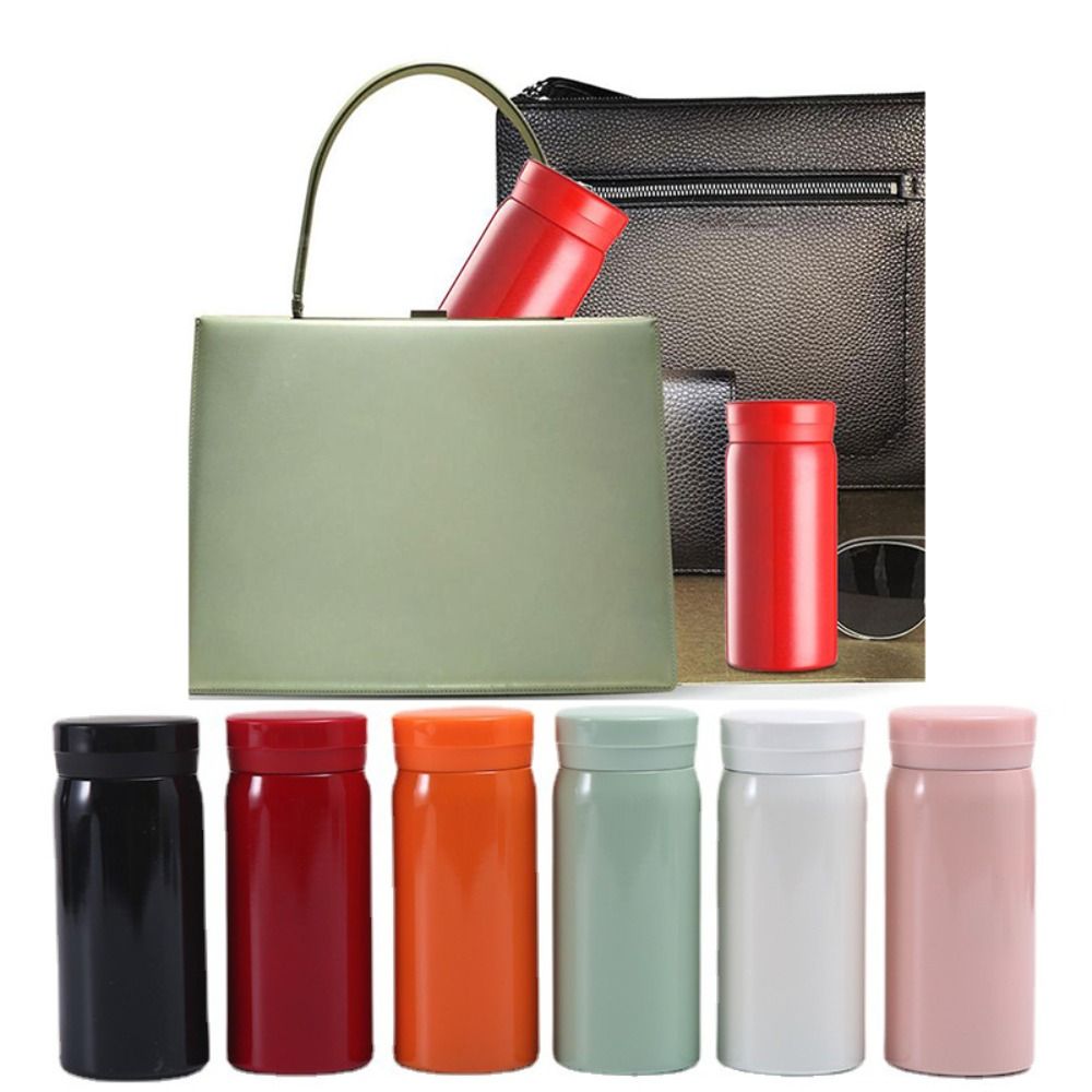 Simple 304 Stainless Steel Mini Drinking Bottle Vacuum Insulated Heat Preserving Cup Leak-proof 200ml/300ml Travel Water Bottle Gift