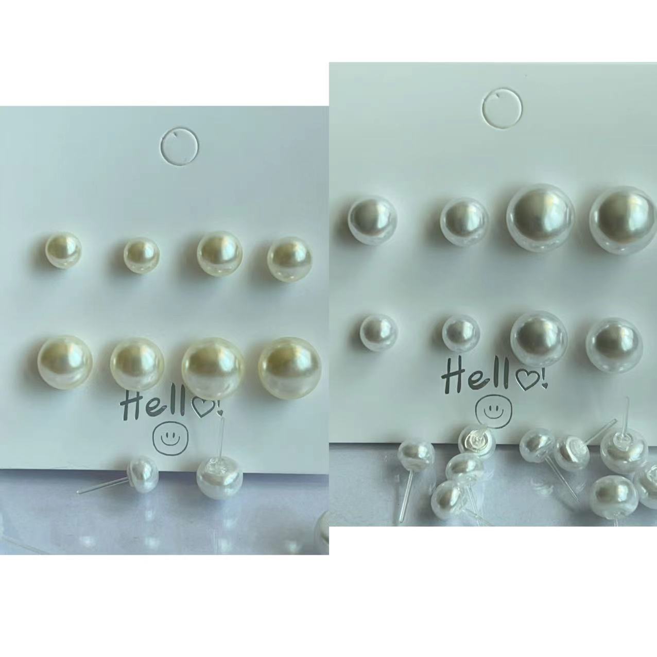 【New Arrivals】Steamed Bread Pearl Ear Stud Ear Stud Women's Simple French Style Retro Fresh Ear Stud Earrings Women's All-match Ear Stud
