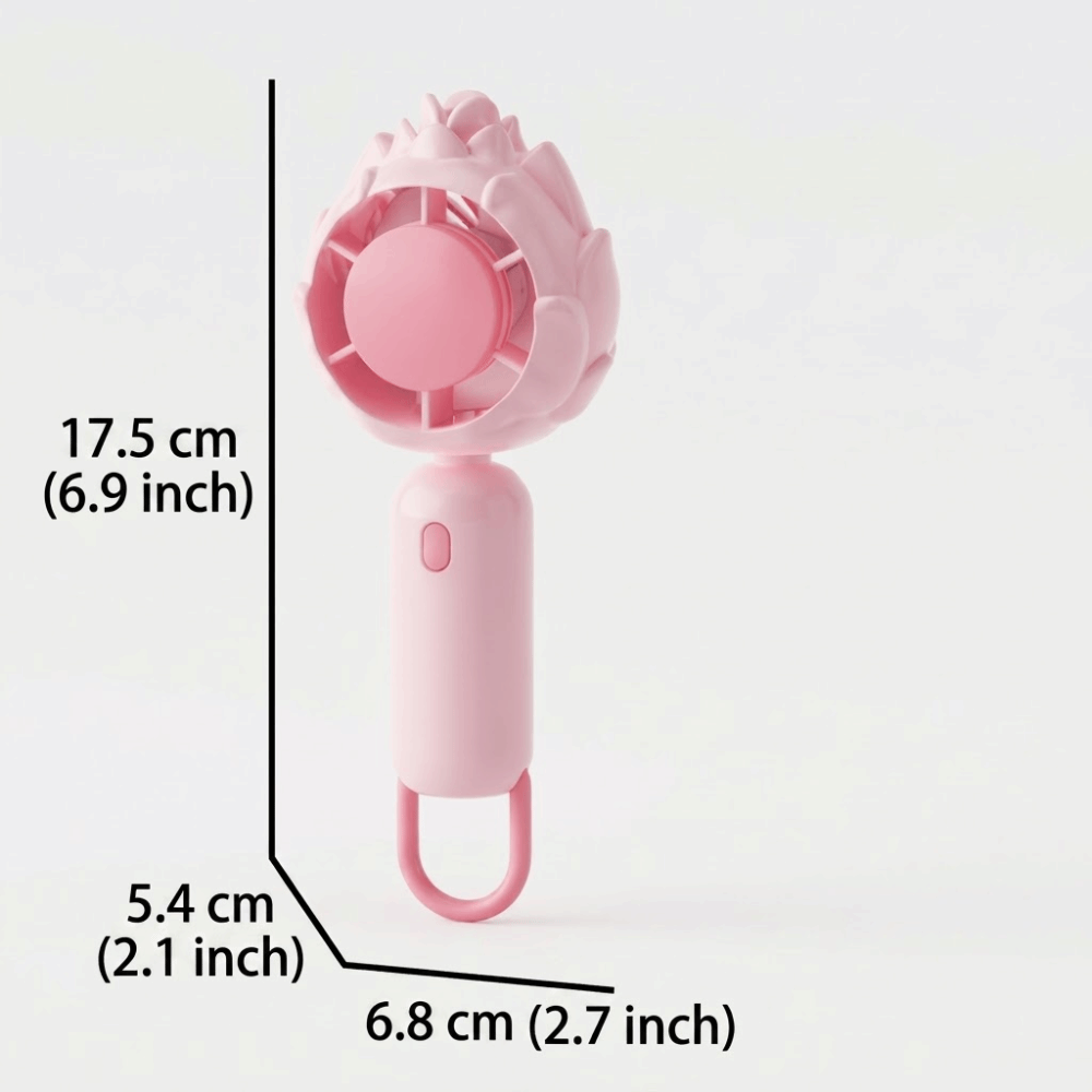 Desktop High Speed Rechargeable Hand Fan Rechargeable Compact Portable Turbo Fan Turbo Portable Mini Fan for 3.7V500mAh Outdoor Activities
