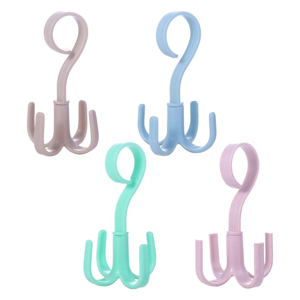Rotated Hanger Hooks Wardrobe Closet Organizer Space Saving Clothes Rack for Bags Shoes Belts Scarves Storage