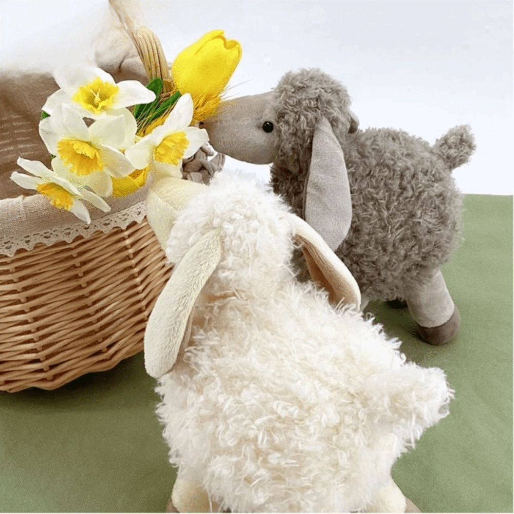 Sleeping Mate Soft Sheep Plush Doll White Cute Stuffed Plush Toys 22cm Realistic Soft Animal Doll Home Decor