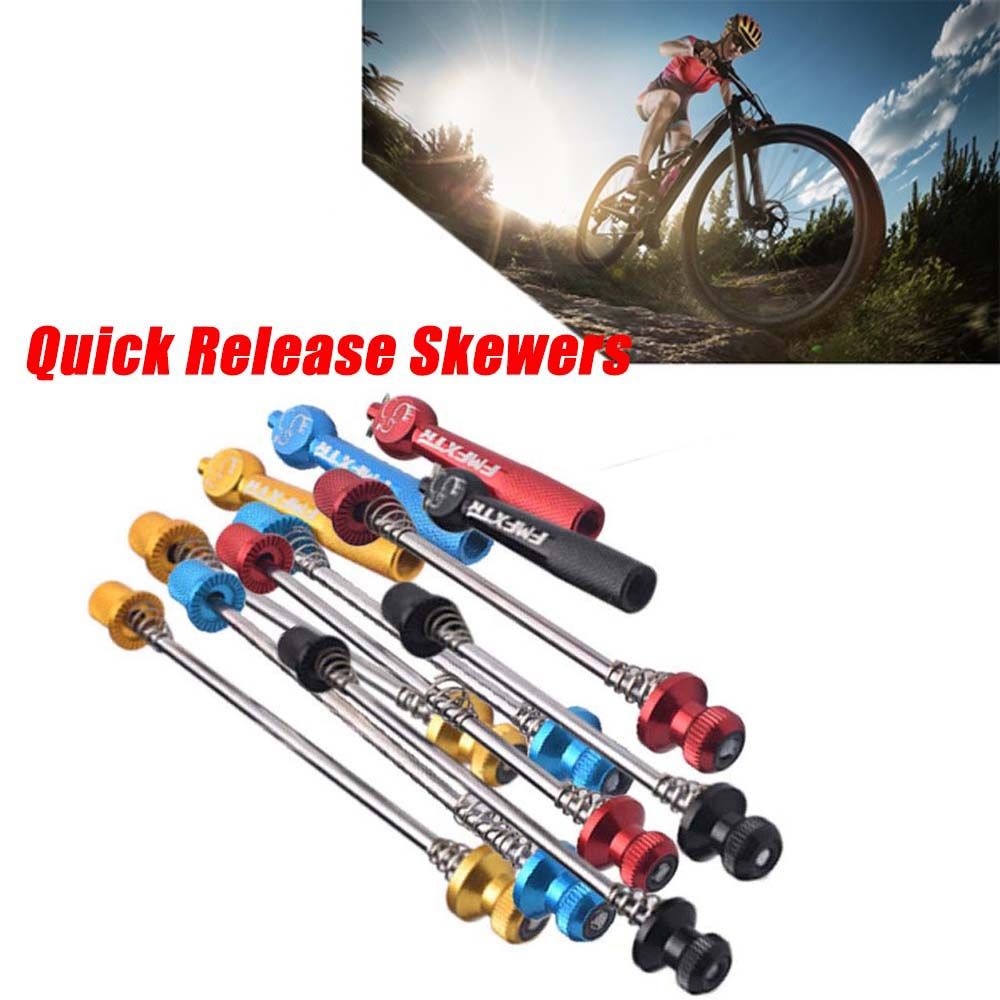 Locking Fold MTB Aluminum alloy Anti Theft Lever Locking Front rear spindle Wrench Wheel Accessories Hub Quick Release Bike Skewers Bicycle Skewers