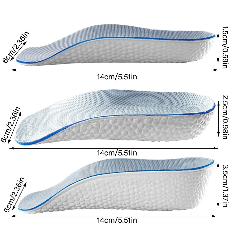 New Breathable Invisible height Insole Convenient to Use Arch support Half Insole Durable Arch Support Insoles for Men Women