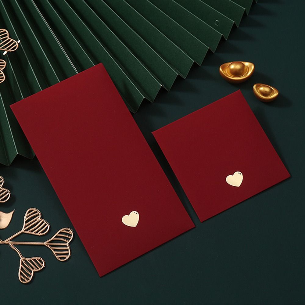 6pcs Children Gift Traditional Chinese Red Envelope Classical Festive Money Pocket Money Bag New Year