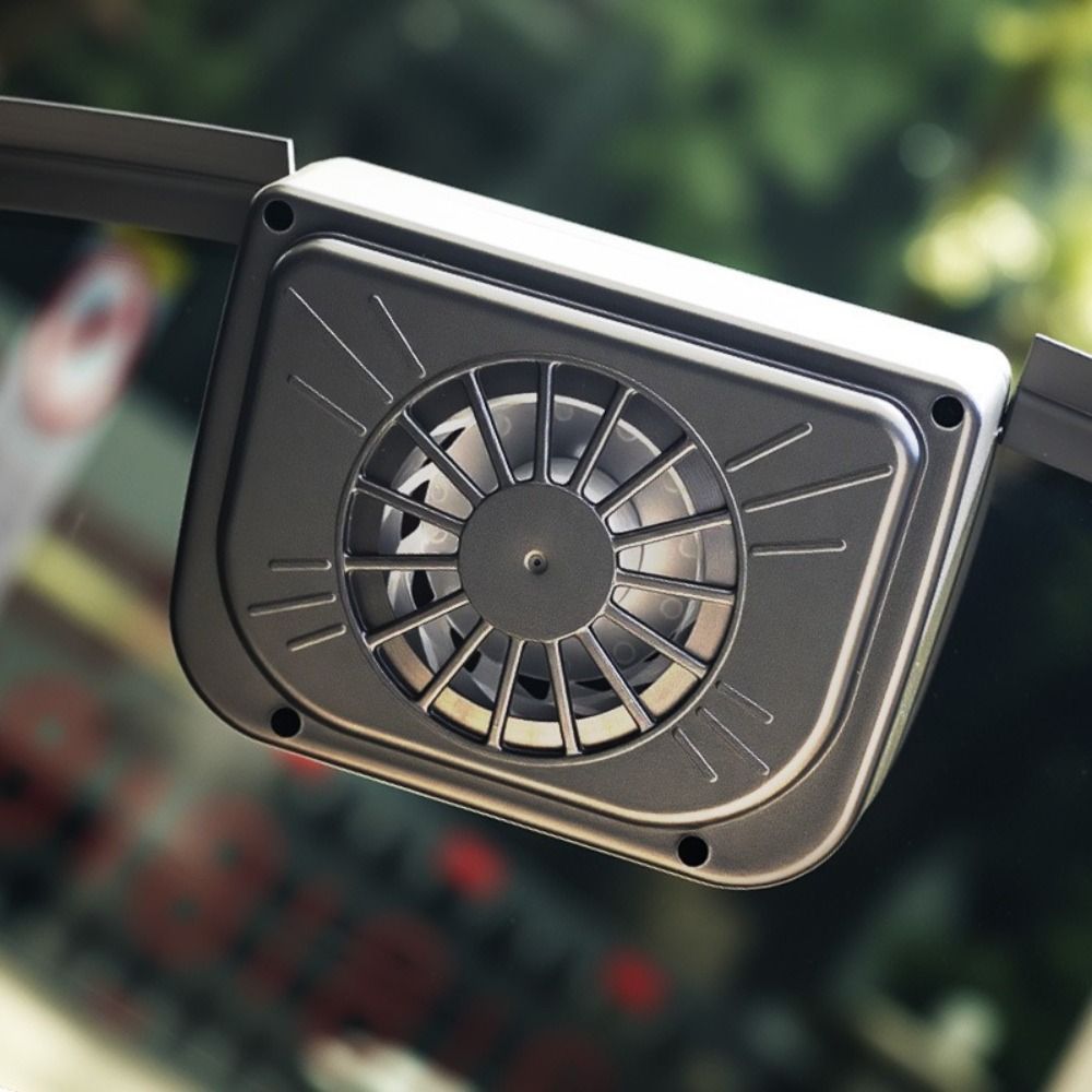 Auto Cooler Energy Saving Solar Powered Fan Odor Removal High Wind Power Window Fan Air Circulation Portable Low Noise Auto Use