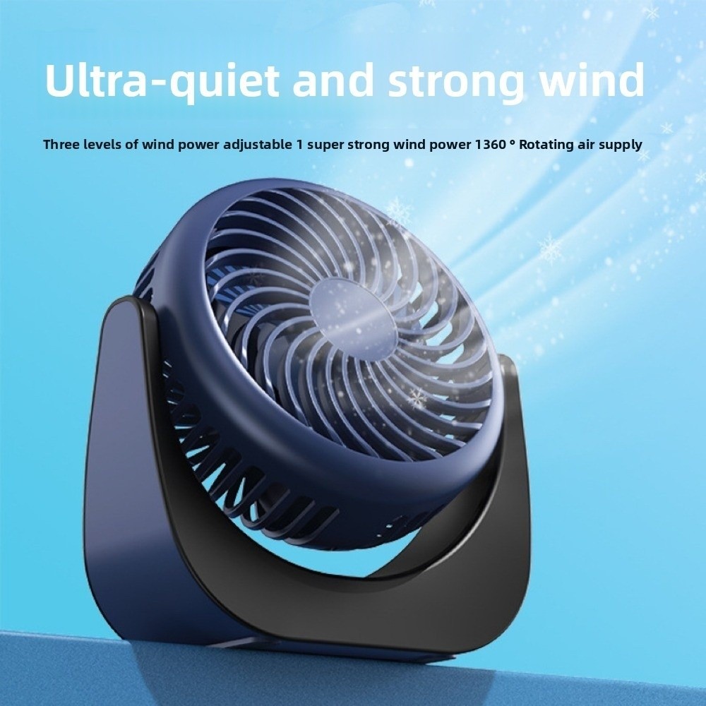 Small 3 Gear Wind Mini Portable Desk Fan Energy-Saving Air Turbo Tech Handheld Turbo Fan Ultra-quiet Mini Rechargeable Fan Camping