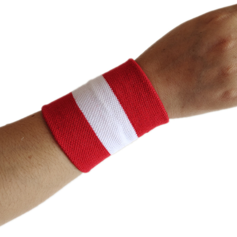 Wenefang Fashion 1PCS Gym Yoga Rainbow Cotton Sweat Wristbands Sport Wrist Brace Support Sweatband for Tennis Badminton Running