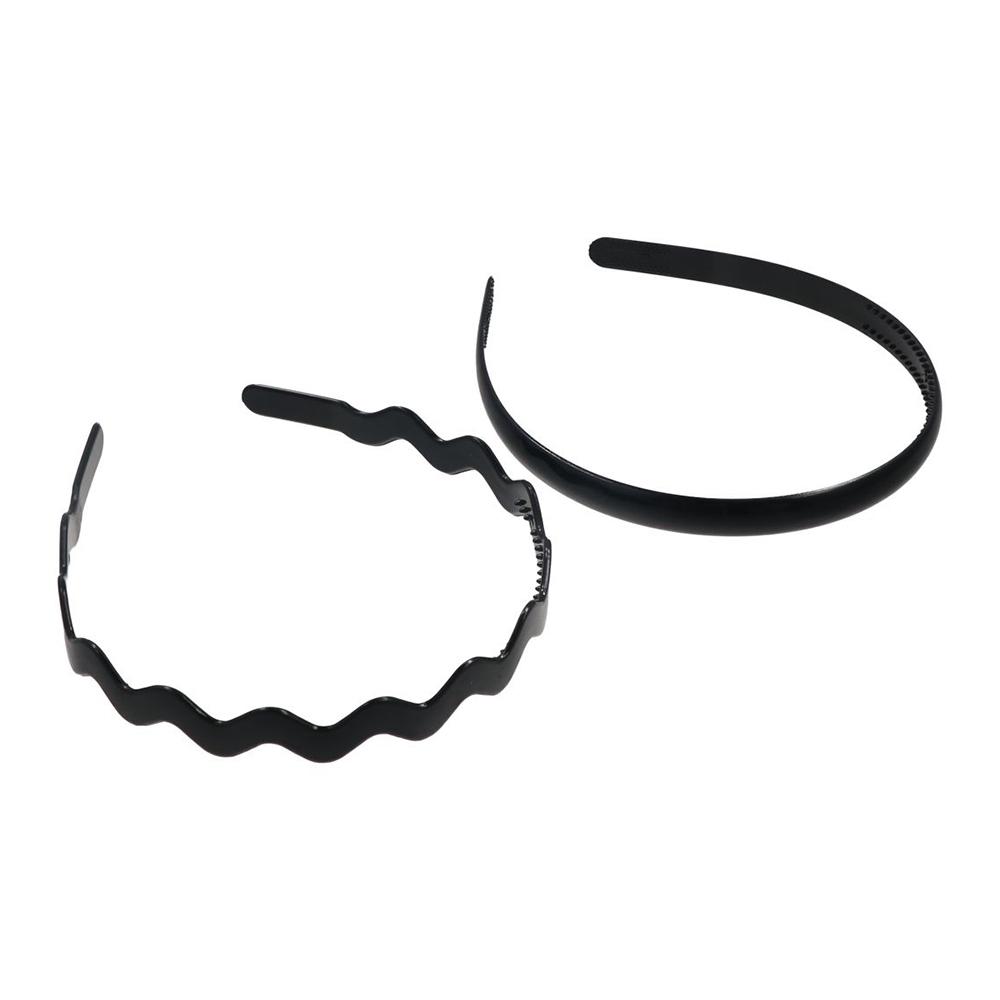 Face Resin Black Wavy Women Mens Unisex Head Hoop Hair Hoop Headband Hair accessories