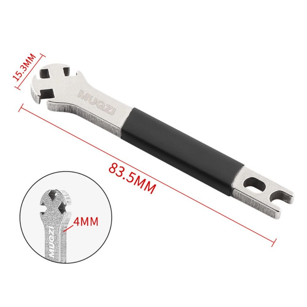 Tightening Correction Tool Stainless Steel Bike Spoke Wrench Multifunctional Portable Wheel Spoke Wrench Tool Bike Accessories Installation Spoke Cap Tool Bike