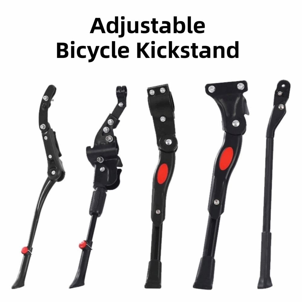 Multiple Mode Adjustable Bicycle Kickstand Universal Solid Bike Side Rear Kick Stand Heavy Duty Reliable BikeSide Rear Parking Racks Road Bike