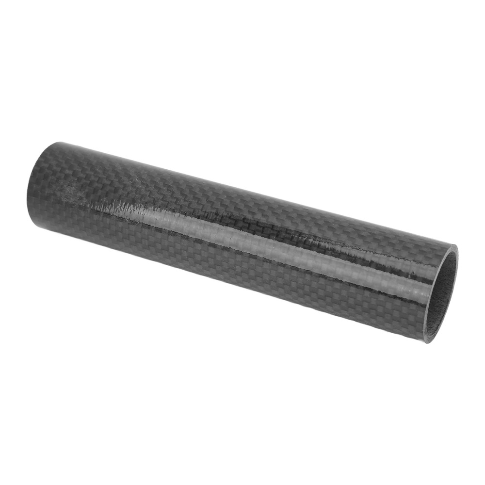 Durable Carbon Fiber Bike Front Fork Washer 10cm Length 28.6mm Diameter Fork Stem Spacers Glossy 3K Lightweight Bicycle Ahead Fork Washer Bike Accessories