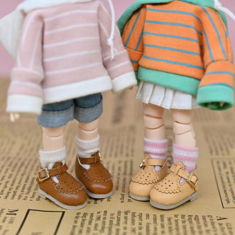 Pair Lovely T-Back Obitsu 11 Doll Shoes Cute Flower /12 Bjd Doll Shoes Multi-color Mini /12 Bjd Casual Shoes Middle Blyth Doll