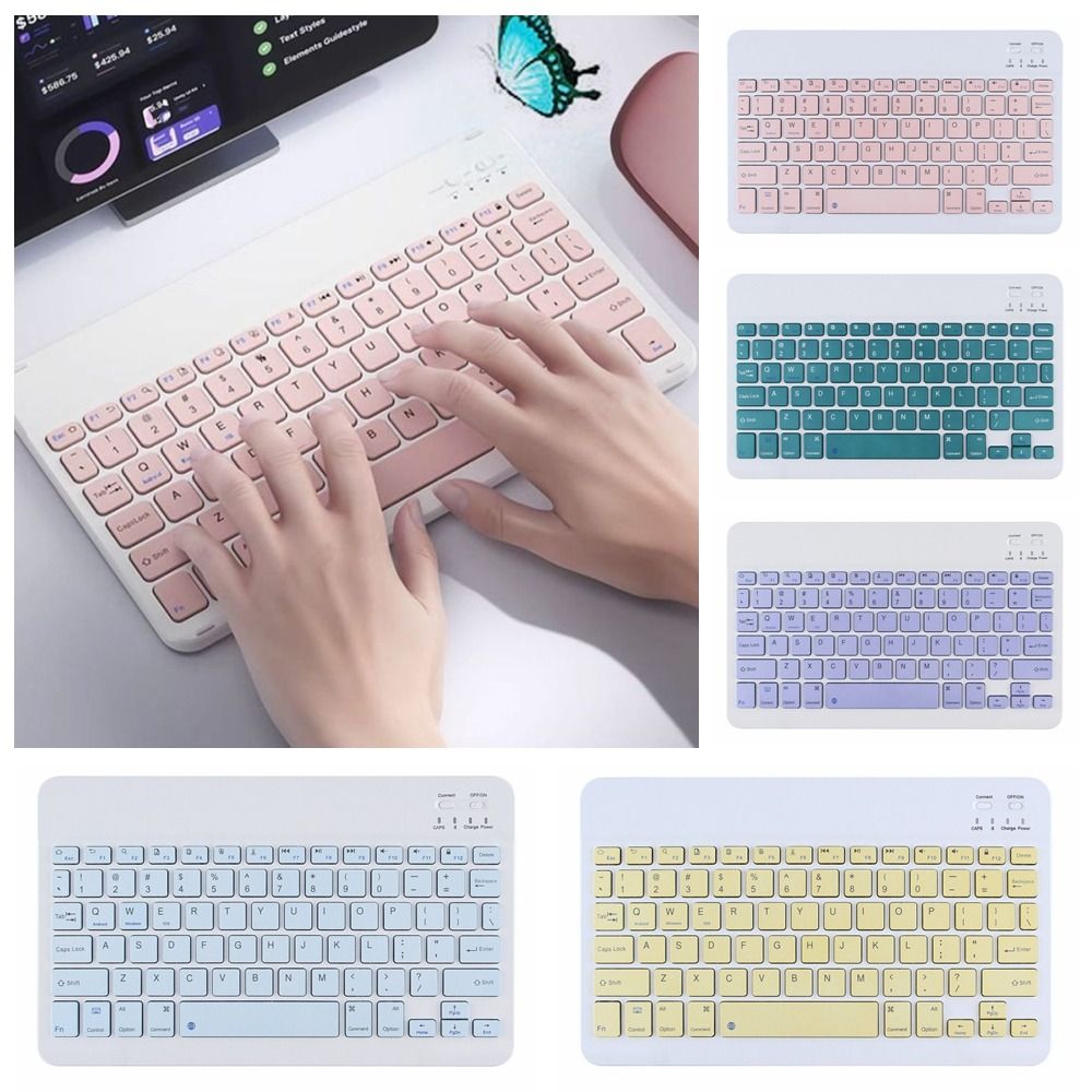 Mini Keypad 10 Inch Bluetooth Keyboard Mini Ultra Thin Wireless Keyboard Lightweight Universal Portable Keyboard Mobile Use