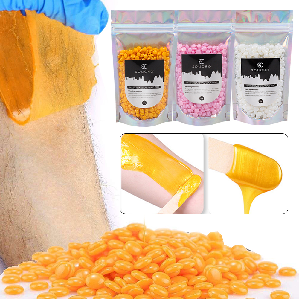 Wenefang Fashion 100G/Pack Wax Beans Depilatory Bikini Face Hair Legs Arm Hair Removal Bean Hot Film Wax Bead Painless Hair Removal