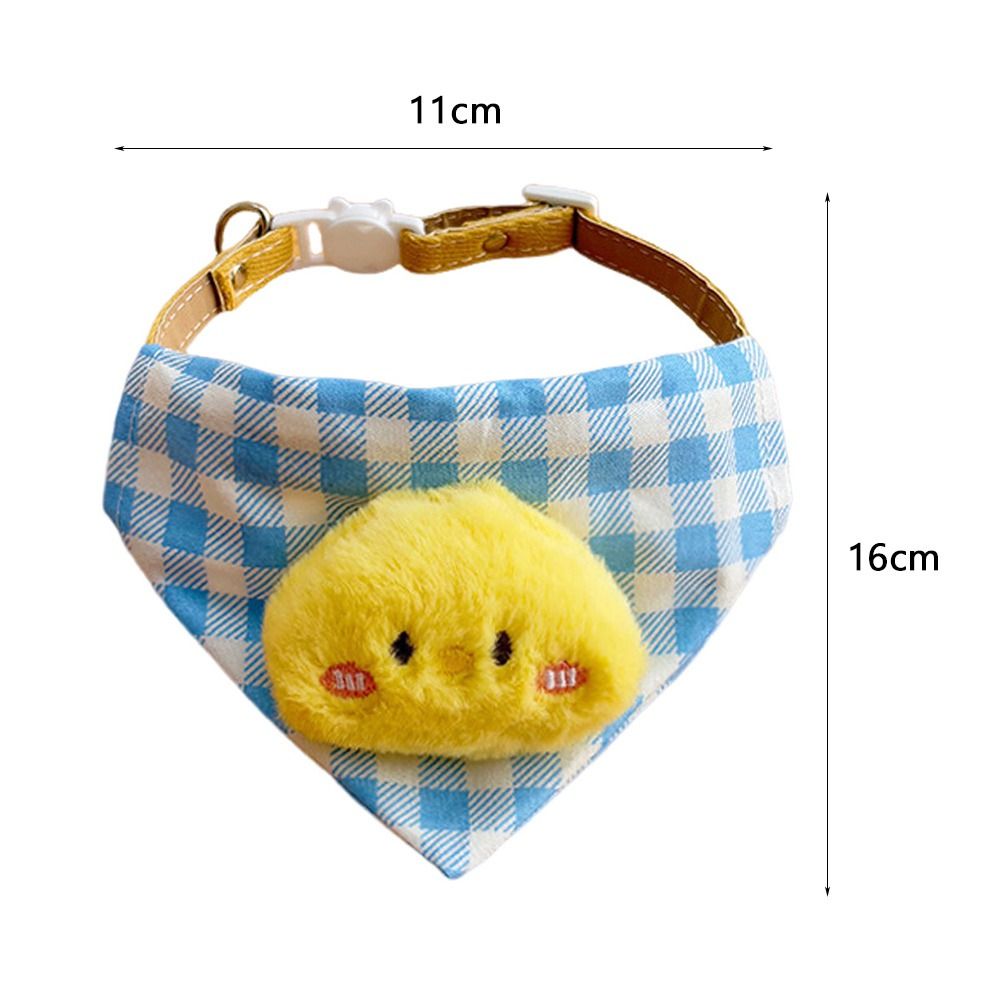 Fashion Plaid Pattern Dog Drool Bib Cute Adjustable Pet Triangle Bib Dog Accessories Cat Cartoon Bib Cat