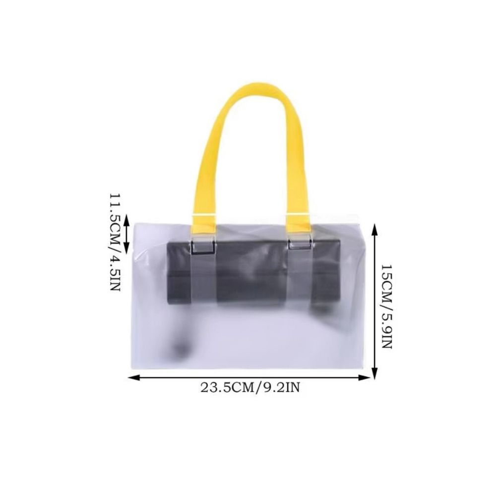 Foldable UV Protection Motorcycle Charger Waterproof Bag Dustproof Thicken Electric Scooter Charger Pouch Large Bottom Opening Transparent Electrical Connection Cover Outdoor Use