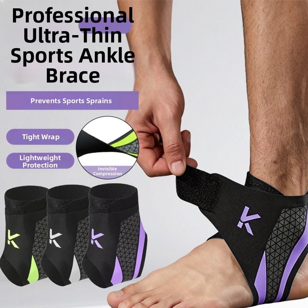 Prevents Ankle Sprains Breathable Ankle Support Brace Ankle Support Bi-directional Strap Ankle Protection Cover Anti sprain Thin Ankle Foot Sleeve Sports