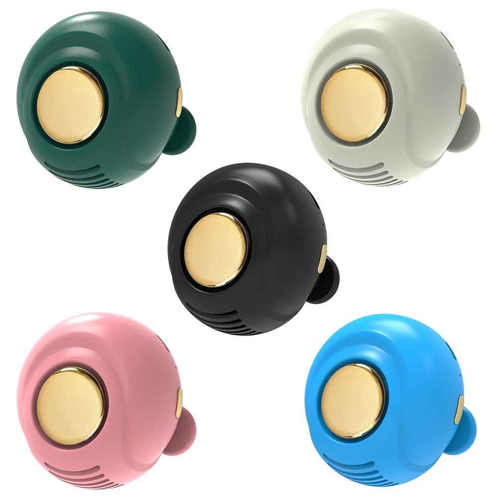 New 3-Speed Adjustable Silent Mini Bladeless Electric Fan Lightweight USB Rechargeable Suspended Whirlwind Fans Portable Clip On Fan for Shirt & Wais