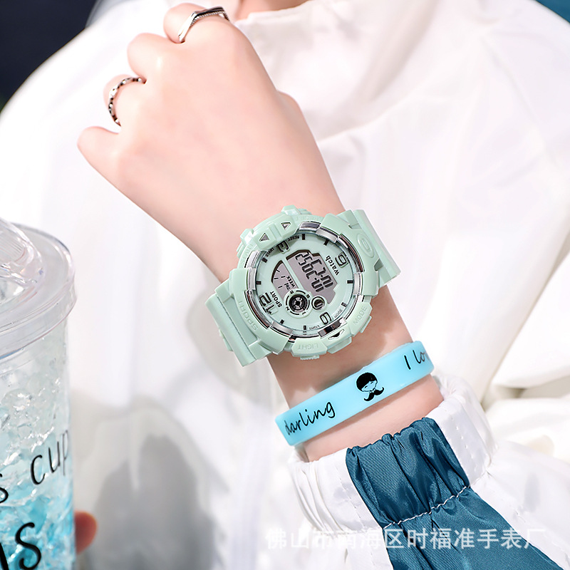 【High Quality】Chic and Sweet Electronic Watch for Girls, Middle School Students, Best Friends, Couples, Sports Waterproof, Night Light - Manufacturer