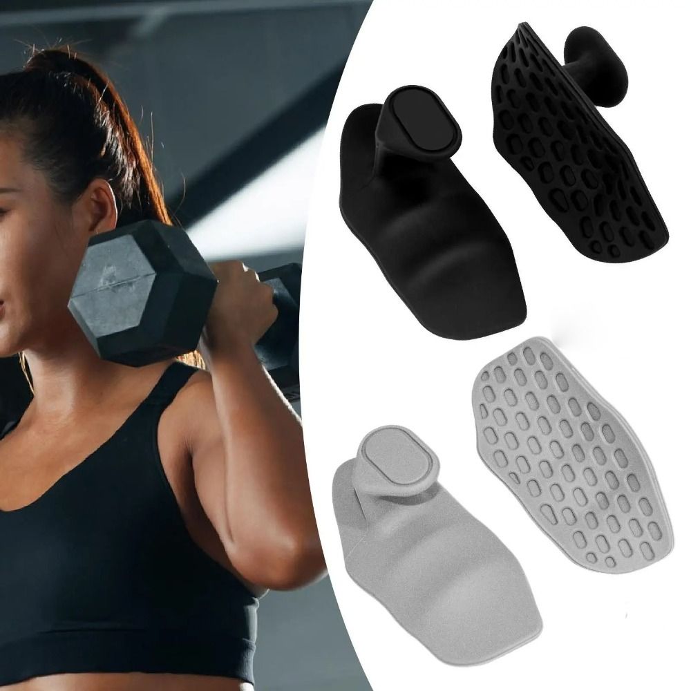Pair Palm Grip Device Ergonomic Weight Lifting Grips Anti-slip Elastic Workout Gym Gloves Soft Silicone Silicone Palm Grips Men Women