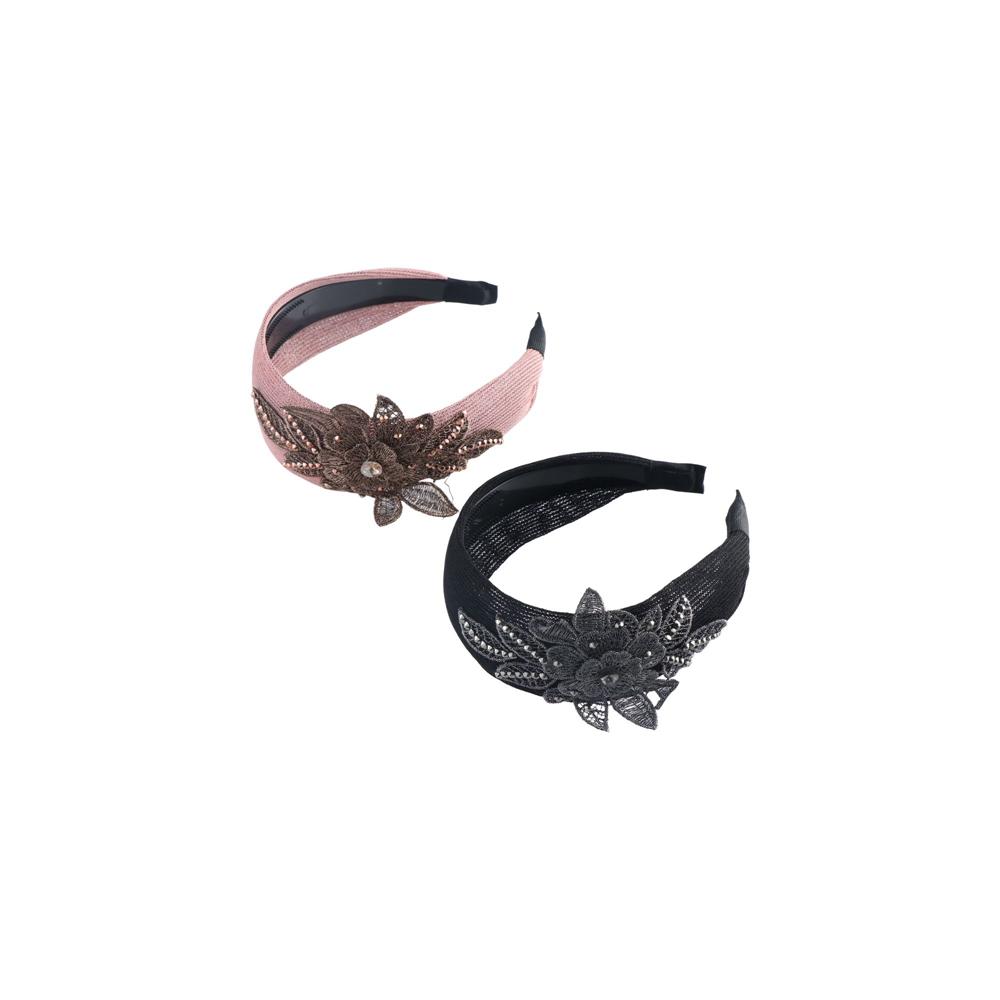 Headwear Sweet Non Slip Flower Cloth Wash Face Head Wrap Mother Headband Lace Hairbands Women Hair Hoop